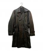 J. LINDEBERGジェイリンドバーグ）の古着「レザーコート」｜ブラック