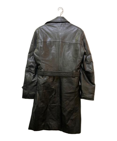 J. LINDEBERG（ジェイリンドバーグ）J. LINDEBERG (ジェイリンドバーグ) レザーコート ブラック サイズ:50の古着・服飾アイテム