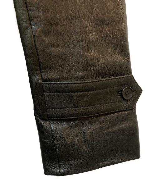 J. LINDEBERG（ジェイリンドバーグ）J. LINDEBERG (ジェイリンドバーグ) レザーコート ブラック サイズ:50の古着・服飾アイテム