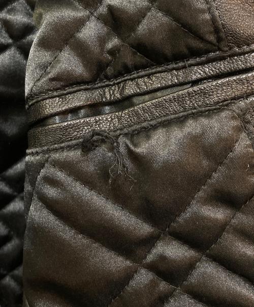 J. LINDEBERG（ジェイリンドバーグ）J. LINDEBERG (ジェイリンドバーグ) レザーコート ブラック サイズ:50の古着・服飾アイテム