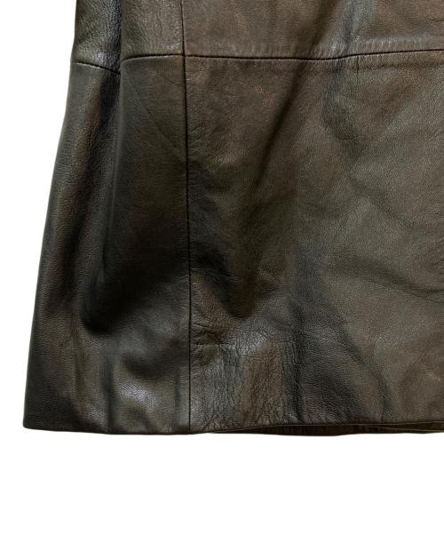 J. LINDEBERG（ジェイリンドバーグ）J. LINDEBERG (ジェイリンドバーグ) レザーコート ブラック サイズ:50の古着・服飾アイテム