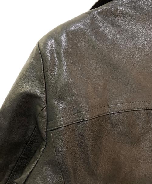 J. LINDEBERG（ジェイリンドバーグ）J. LINDEBERG (ジェイリンドバーグ) レザーコート ブラック サイズ:50の古着・服飾アイテム