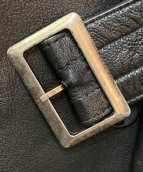 J. LINDEBERG（ジェイリンドバーグ）J. LINDEBERG (ジェイリンドバーグ) レザーコート ブラック サイズ:50の古着・服飾アイテム