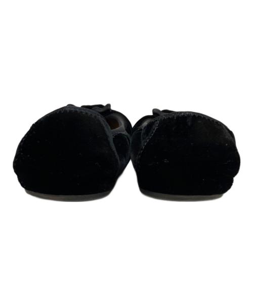 Salvatore Ferragamo（サルヴァトーレ フェラガモ）Salvatore Ferragamo (サルヴァトーレ フェラガモ) ヴァラリボンバレエシューズ ブラック サイズ:6　2/1の古着・服飾アイテム