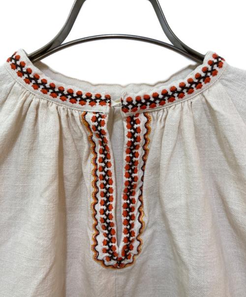 freada（フリーダ）freada (フリーダ) コットン刺繍ブラウス アイボリー サイズ:FREEの古着・服飾アイテム