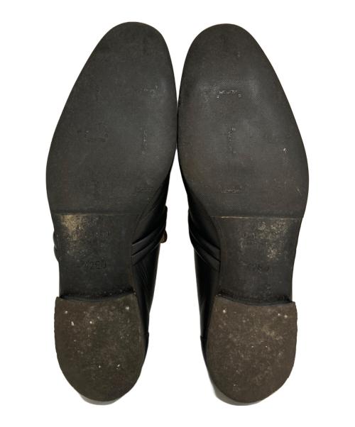 GUCCI（グッチ）GUCCI (グッチ) レザーローファー　121471 ブラック サイズ:42の古着・服飾アイテム
