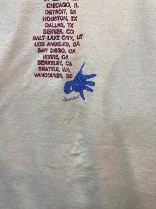 BROCKUM（ブロッカム）BROCKUM (ブロッカム) 90's Midnight Oil NORTH AMERICA TOUR 1990[ ホワイト サイズ:XLの古着・服飾アイテム