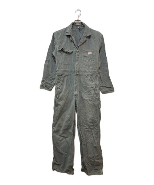 big mac（ビッグマック）big mac (ビッグマック) 60’ｓ ヘリンボーンオールインワン グレー サイズ:Ｓの古着・服飾アイテム