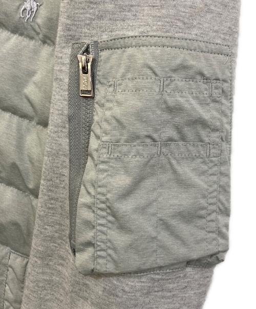 POLO RALPH LAUREN（ポロ・ラルフローレン）POLO RALPH LAUREN (ポロ・ラルフローレン) 切替ダウンジャケット グレー サイズ:Mの古着・服飾アイテム