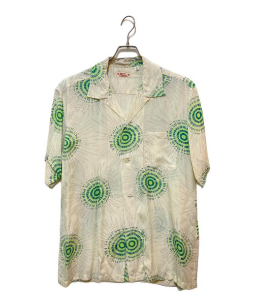 Sun Surf（サンサーフ）Sun Surf (サンサーフ) レーヨンアロハシャツ SS33320 ホワイト サイズ:Lの古着・服飾アイテム