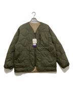 THE NORTHFACE PURPLELABELザ・ノースフェイス パープルレーベル）の古着「Field Reversible Down Cardigan　N24FA086」｜カーキ