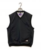 THE NORTHFACE PURPLELABELザ・ノースフェイス パープルレーベル）の古着「Nylon Tussah Field Vest - DIVERSE」｜ブラック