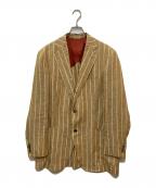 Brilla per il gustoブリッラ ペル イルグースト）の古着「リネンストライプジャケット」｜ベージュ