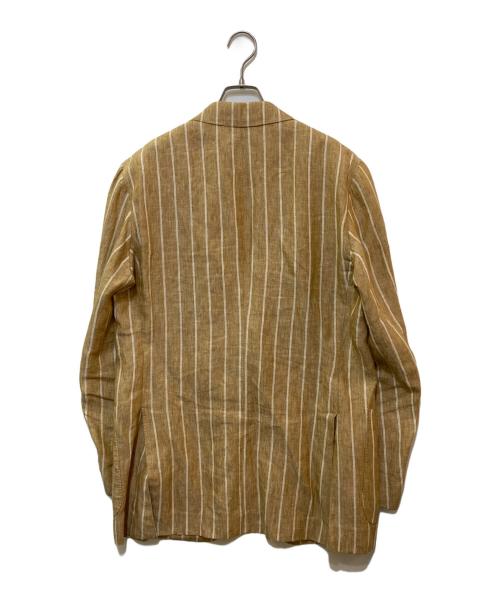 Brilla per il gusto（ブリッラ ペル イルグースト）Brilla per il gusto (ブリッラ ペル イルグースト) リネンストライプジャケット ベージュ サイズ:サイズ表記なしの古着・服飾アイテム