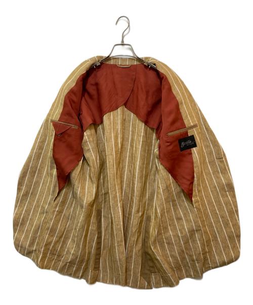 Brilla per il gusto（ブリッラ ペル イルグースト）Brilla per il gusto (ブリッラ ペル イルグースト) リネンストライプジャケット ベージュ サイズ:サイズ表記なしの古着・服飾アイテム