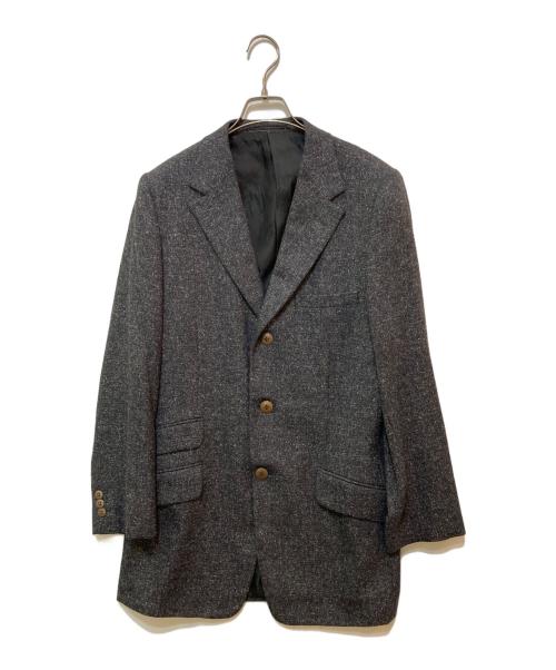 GIANNI VERSACE（ジャンニ・ヴェルサーチ）GIANNI VERSACE (ジャンニ・ヴェルサーチ) ウールシルクジャケット ネイビー サイズ:サイズ表記なしの古着・服飾アイテム