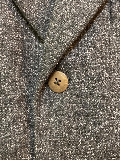 GIANNI VERSACE（ジャンニ・ヴェルサーチ）GIANNI VERSACE (ジャンニ・ヴェルサーチ) ウールシルクジャケット ネイビー サイズ:サイズ表記なしの古着・服飾アイテム