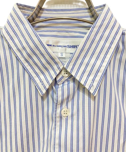 COMME des GARCONS SHIRT（コムデギャルソンシャツ）COMME des GARCONS SHIRT (コムデギャルソンシャツ) ストライプシャツ　CDGS8ST ブルー サイズ:Sの古着・服飾アイテム