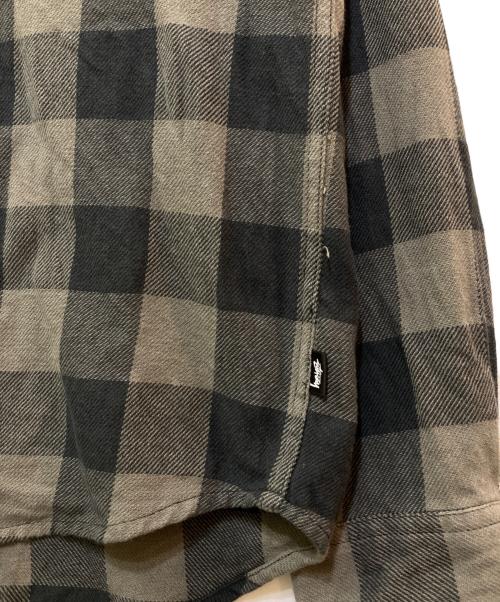 stussy（ステューシー）stussy (ステューシー) チェックシャツ ブラック サイズ:Mの古着・服飾アイテム