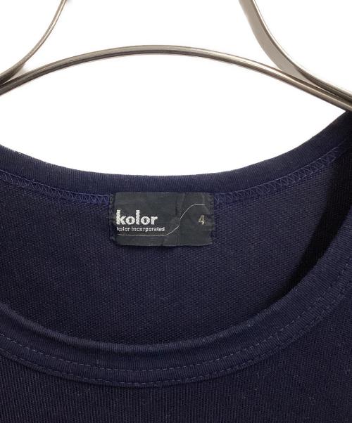 KOLOR（カラー）KOLOR (カラー) ボイル天竺 CUTSEW Tシャツ ブラック サイズ:4の古着・服飾アイテム