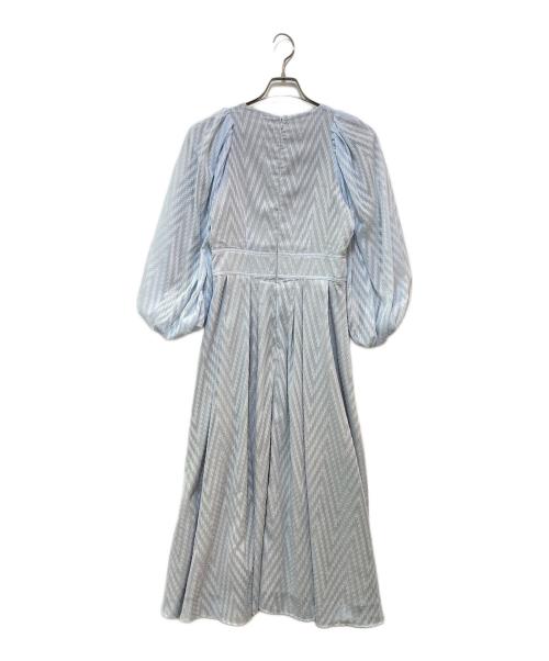 CELFORD（セルフォード）CELFORD (セルフォード) ドビーシフォンワンピース ブルー サイズ:36の古着・服飾アイテム