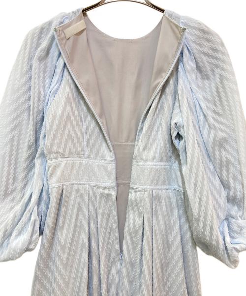 CELFORD（セルフォード）CELFORD (セルフォード) ドビーシフォンワンピース ブルー サイズ:36の古着・服飾アイテム