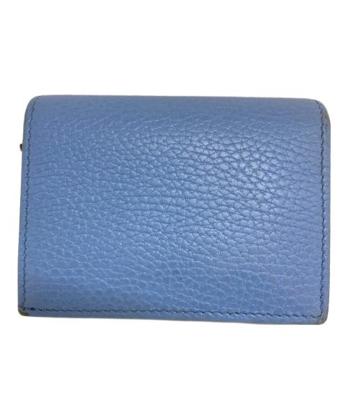 GUCCI（グッチ）GUCCI (グッチ) 2つ折り財布　456126 ブルーの古着・服飾アイテム