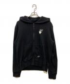 OFFWHITEオフホワイト）の古着「Caravaggio Arrow Slim Zip Hoodie」｜ブラック