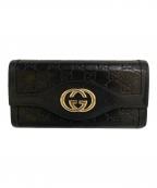 GUCCIグッチ）の古着「グッチシマ 2つ折り財布　282431」｜ブラック