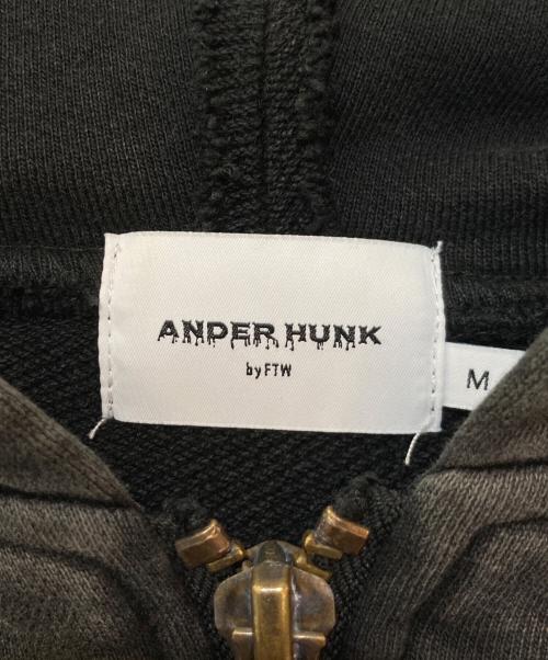 ANDER HUNK（アンダーハンク）ANDER HUNK (アンダーハンク) ジップパーカー グレー サイズ:Mの古着・服飾アイテム