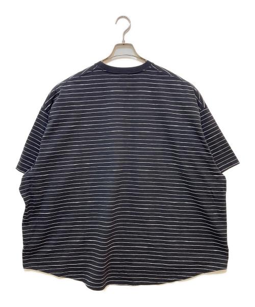 SEESEE（シーシー）SEESEE (シーシー) SUPER BIG BORDER TEE ブラック サイズ:XLの古着・服飾アイテム
