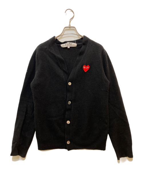 PLAY COMME des GARCONS（プレイコムデギャルソン）PLAY COMME des GARCONS (プレイコムデギャルソン) WOOL CARDIGAN　AZ-N008 ブラック サイズ:XLの古着・服飾アイテム