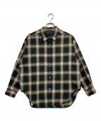 Spick and Spanスピック＆スパン）の古着「TRツイルチェックシャツ」｜ブラウン