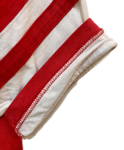 Champion（チャンピオン）Champion (チャンピオン) 80's フットボールTシャツ レッド サイズ:LARGEの古着・服飾アイテム