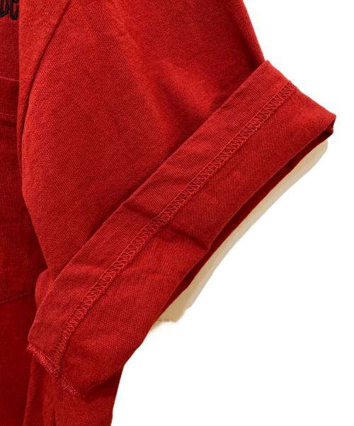 stussy（ステューシー）stussy (ステューシー) 00’s 刺繍Tシャツ レッド サイズ:Largeの古着・服飾アイテム