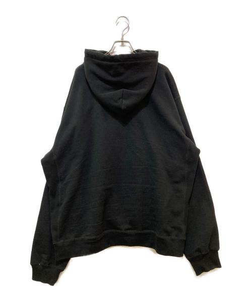 BlackEyePatch（ブラックアイパッチ）BlackEyePatch (ブラックアイパッチ) ロゴプリントプルオーバーパーカー ブラック サイズ:XLの古着・服飾アイテム