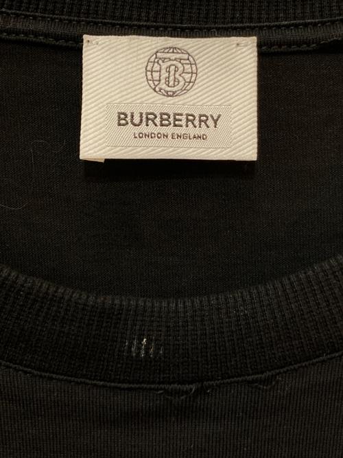 BURBERRY LONDON（バーバリーロンドン）BURBERRY LONDON (バーバリーロンドン) ロゴ刺繍Tシャツ ブラック サイズ:不明(実寸をご参照下さい)の古着・服飾アイテム
