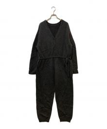 ETRE TOKYO（エトレトウキョウ）の古着「Vネックニットオールインワン　1224631132-0」｜グレー