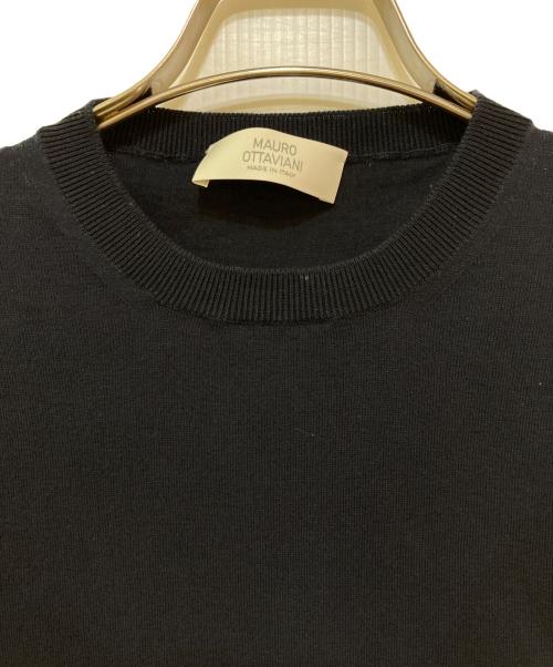 mauro ottaviani（マウロ オッタヴィアーニ）mauro ottaviani (マウロ オッタヴィアーニ) コットンS/Sニット ネイビー サイズ:48の古着・服飾アイテム