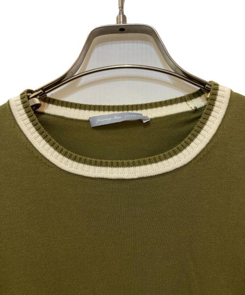 STRASBURGO（ストラスブルゴ）STRASBURGO (ストラスブルゴ) コットンS/Sニット　928053 オリーブ サイズ:Lの古着・服飾アイテム