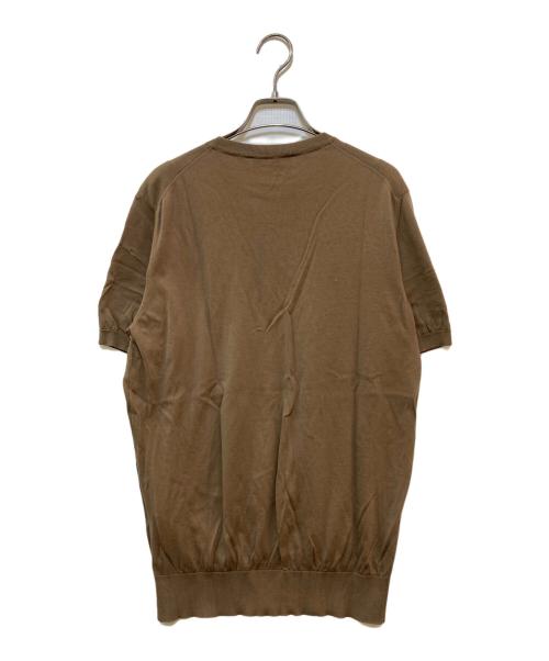 mauro ottaviani（マウロ オッタヴィアーニ）mauro ottaviani (マウロ オッタヴィアーニ) コットンS/Sニット ブラウン サイズ:50の古着・服飾アイテム