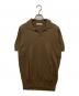 mauro ottaviani（マウロ オッタヴィアーニ）の古着「コットンスキッパーニットポロシャツ」｜ブラウン