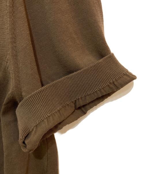 mauro ottaviani（マウロ オッタヴィアーニ）mauro ottaviani (マウロ オッタヴィアーニ) コットンS/Sニット ブラウン サイズ:48の古着・服飾アイテム