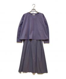 DEAR DANSKIN（ディア ダンスキン）の古着「セットアップワンピース　DEAR521351」｜パープル