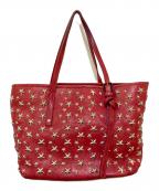 JIMMY CHOOジミーチュウ）の古着「スタッズソフィアSハンドバッグ」｜ピンク