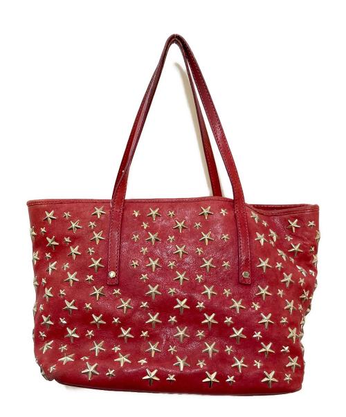 JIMMY CHOO（ジミーチュウ）JIMMY CHOO (ジミーチュウ) スタッズソフィアSハンドバッグ ピンクの古着・服飾アイテム