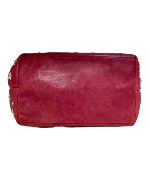 JIMMY CHOO（ジミーチュウ）JIMMY CHOO (ジミーチュウ) スタッズソフィアSハンドバッグ ピンクの古着・服飾アイテム