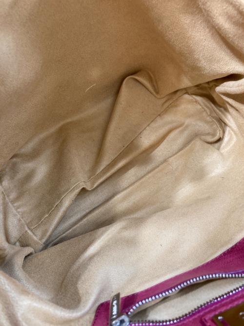 JIMMY CHOO（ジミーチュウ）JIMMY CHOO (ジミーチュウ) スタッズソフィアSハンドバッグ ピンクの古着・服飾アイテム