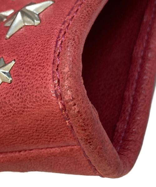 JIMMY CHOO（ジミーチュウ）JIMMY CHOO (ジミーチュウ) スタッズソフィアSハンドバッグ ピンクの古着・服飾アイテム