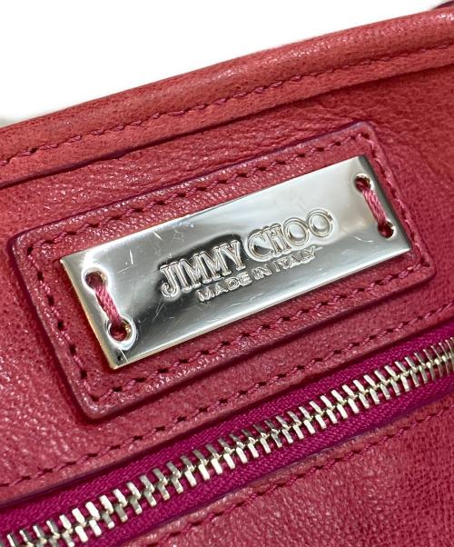 JIMMY CHOO（ジミーチュウ）JIMMY CHOO (ジミーチュウ) スタッズソフィアSハンドバッグ ピンクの古着・服飾アイテム